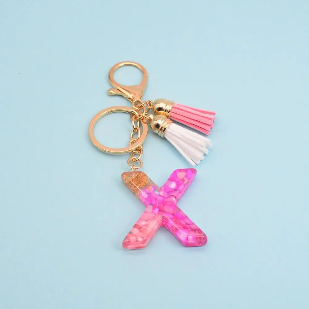 

Key Pendant Great Shell Decor Ornamental Letter Pendant Tassels Key Ring for Handbag Keychain Key Ring