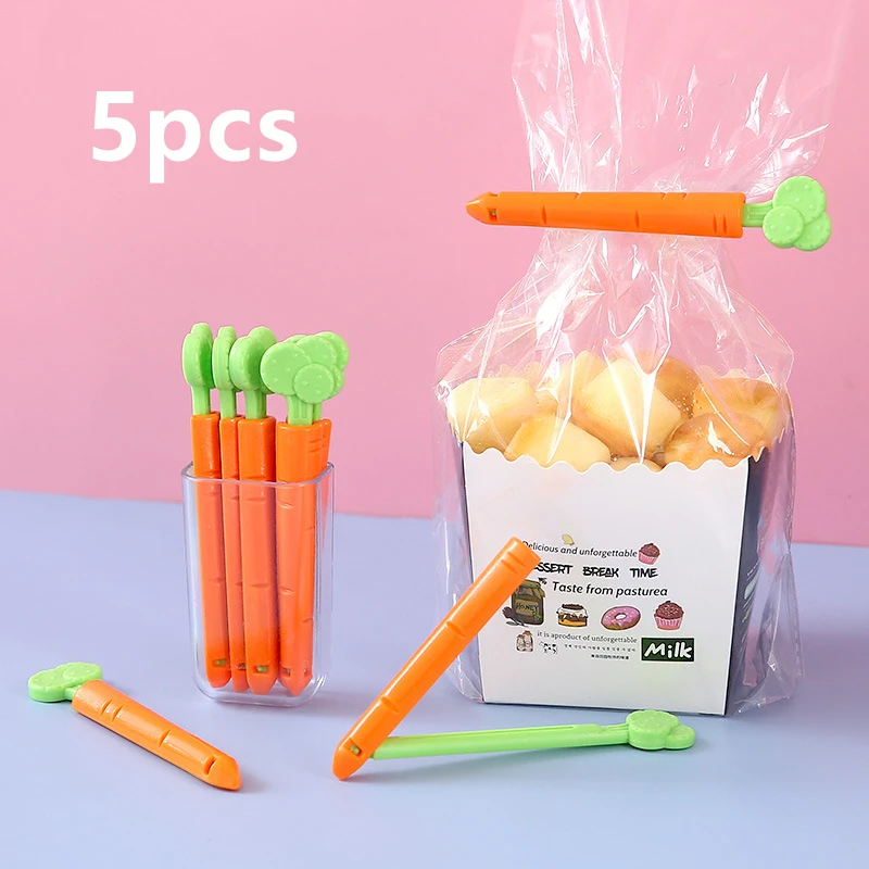 

Зажимы для пакетов BOUSSAC пластиковые оранжевые 5 шт