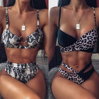 2020 sexy women high waist bikini swimsuit swimwear female bandeau thong brazilian biquini bikini set bathing suit bather