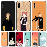 haikyuu volleyball phone case hull for samsung galaxy m 10 20 21 31 30 60s 31s black shell art cell cover tpu