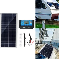 300w flexible solar panel solar cells for car rv boat home roof van camping solar battery solar controller module