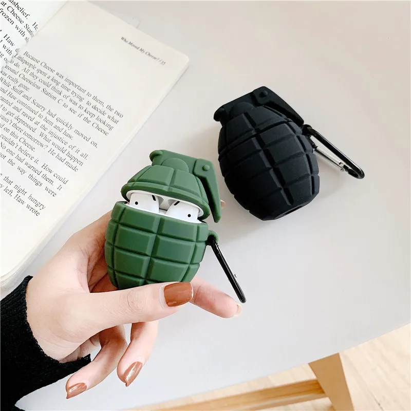 

For AirPods 2 Case 3D Military Cute Cartoon Soft Silicone Wireless Bluetooth Earphone Cases For Airpods pro Case Cover Funda
