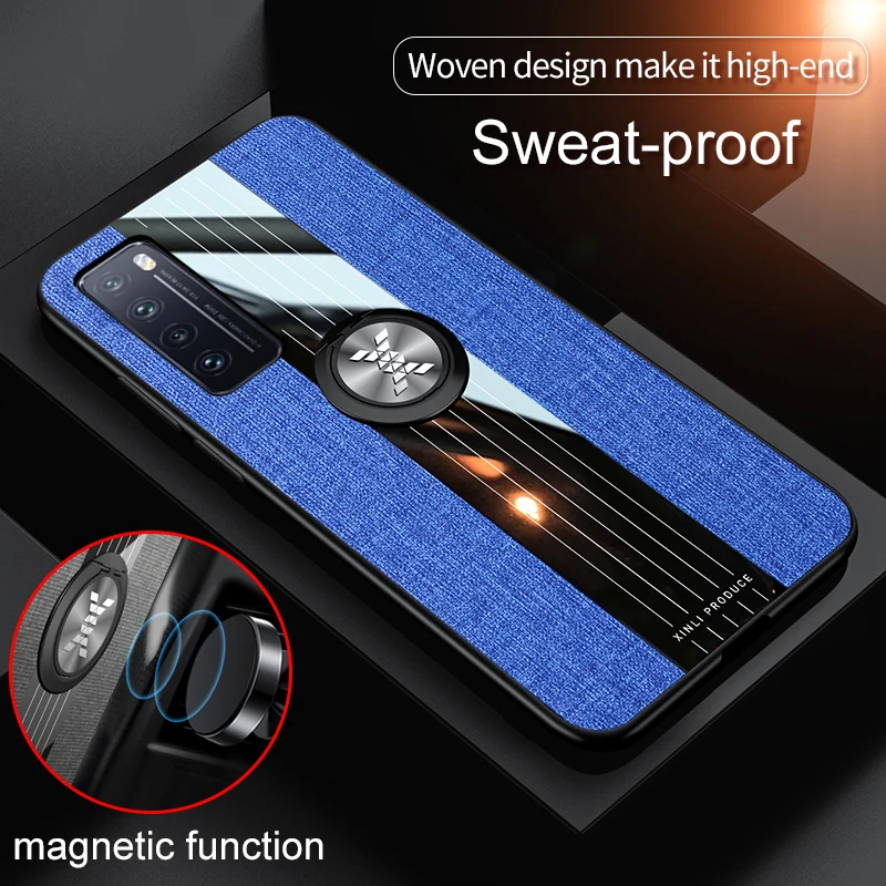 Роскошный чехол для Huawei Nova 7 с магнитным кольцом мягкий силиконовый Pro чехлы