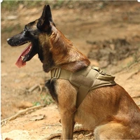 tactical big dog harness chest dog vest german shepherd pet dog pectoral collar nylon adjustable training for medium large dogs