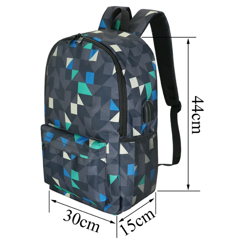 Thunder Backpack USB Anti-theft Women Bagpack Mochila Teenagers Schoolbags Canvas Student Backpack For Boy Girl Children bag