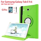 Вращающийся на 360 градусов чехол-подставка из искусственной кожи для Samsung Galaxy Tab E 9,6