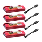 2S 7,4 V Аккумулятор для Wltoys 144001 7,4 V 3500mAh литий-полимерный аккумулятор и зарядное устройство USB для Wltoys 114 144001 124018 124019 RC автомобильный аккумулятор