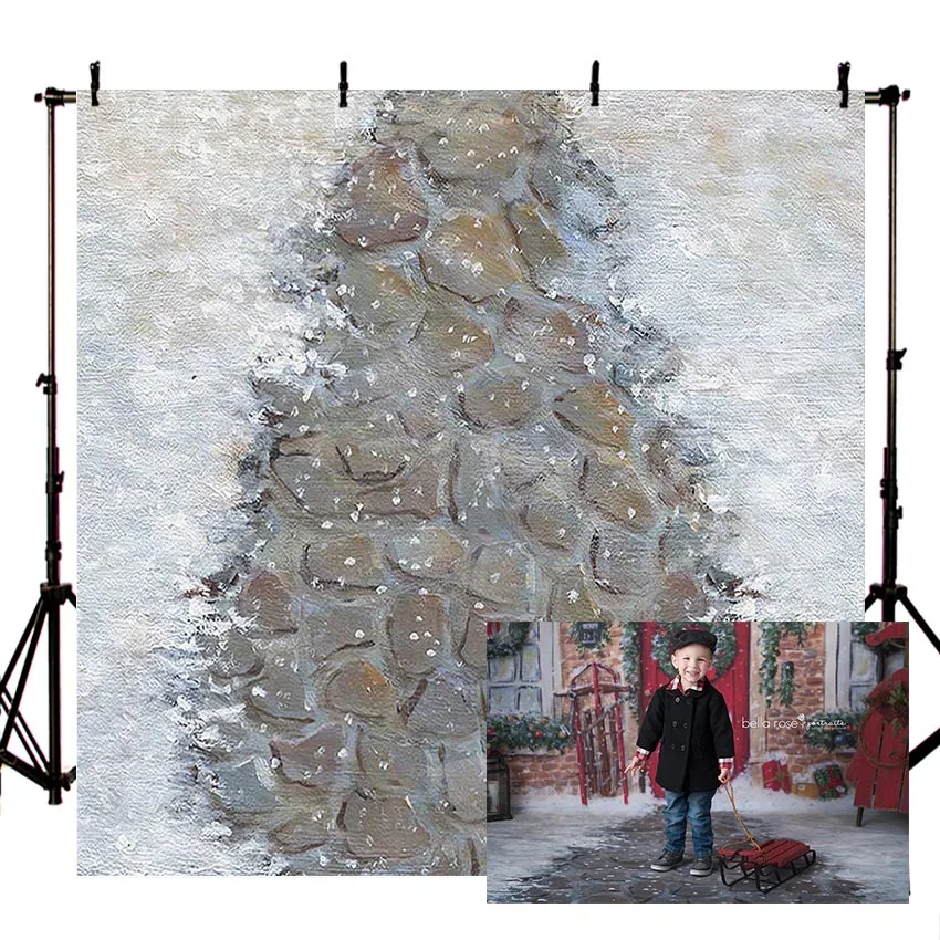 

Фон для фотографий Avezano с изображением зимнего снежного пола, Рождества, детского душа, для фотостудии