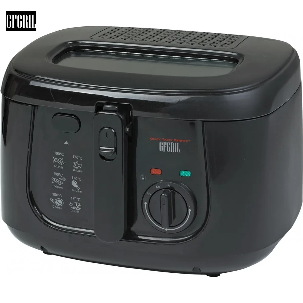 Фритюрница GFF-05 Compact быстрый нагрев объем 2.5 л. высокая мощность 1800 Вт до 190° |