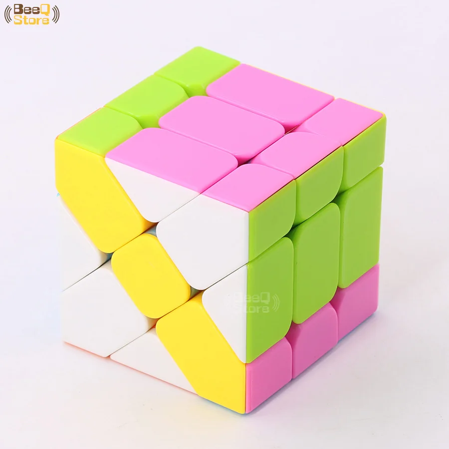 Фишер куб магический меняющийся ирорегулярный Jinggang скоростной без наклеек 3x3x3