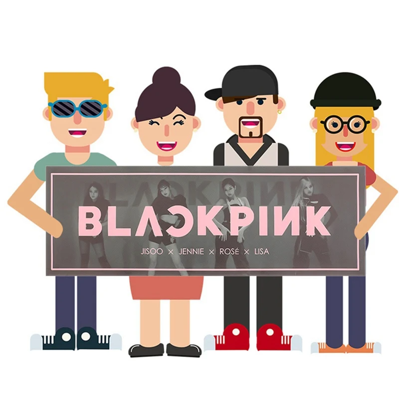 1 шт. Kpop BLACKPINK концертная поддержка ручной баннерная ткань повесить плакат для фанатов коллекция подарок