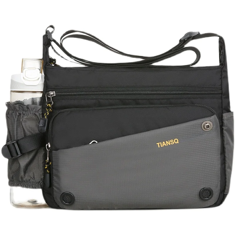 Купить Легкий удобный дорожный мужской рюкзак, сумка на плечо, мессенджер, кошелек на одно плечо, Диагональная Сумка для бутылки с водой, школьный р...