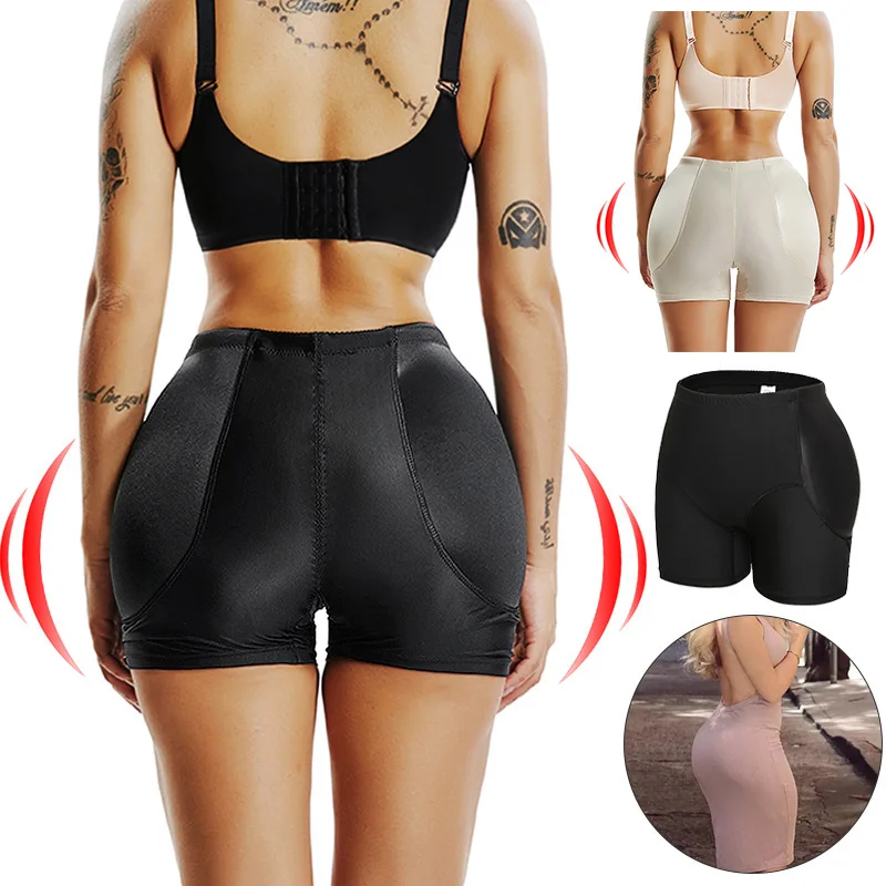 Пикантные женские подтяжка ягодиц подкладкой и Управление трусики размера плюс