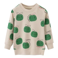 jumping meters new arrival apples print girls sweatshirts hot selling childrens clothes long sleeve autumn shirts