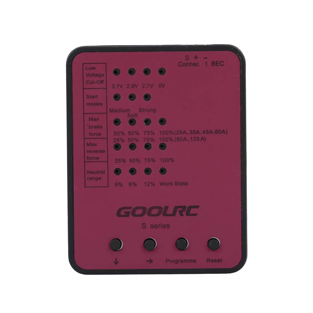 GoolRC S series 45A 120A RC автомобиль ESC программируемая карта радиоуправляемая модель
