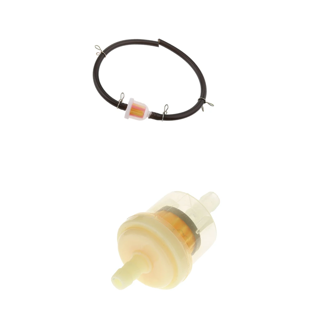2x Gas Fuel Filter with Hose Line 47/49cc Motorcycle Quad Atv Mini Moped New | Автомобили и мотоциклы