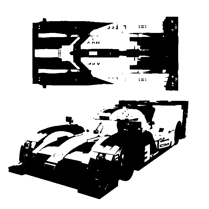 

Car series 10002 sports car 919 creative static version of science and technology mechanical assembly insert building block toy
