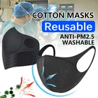 Хлопковая тканевая многоразовая защитная маска для лица PM 2,5 с фильтром PM25, 10 шт.