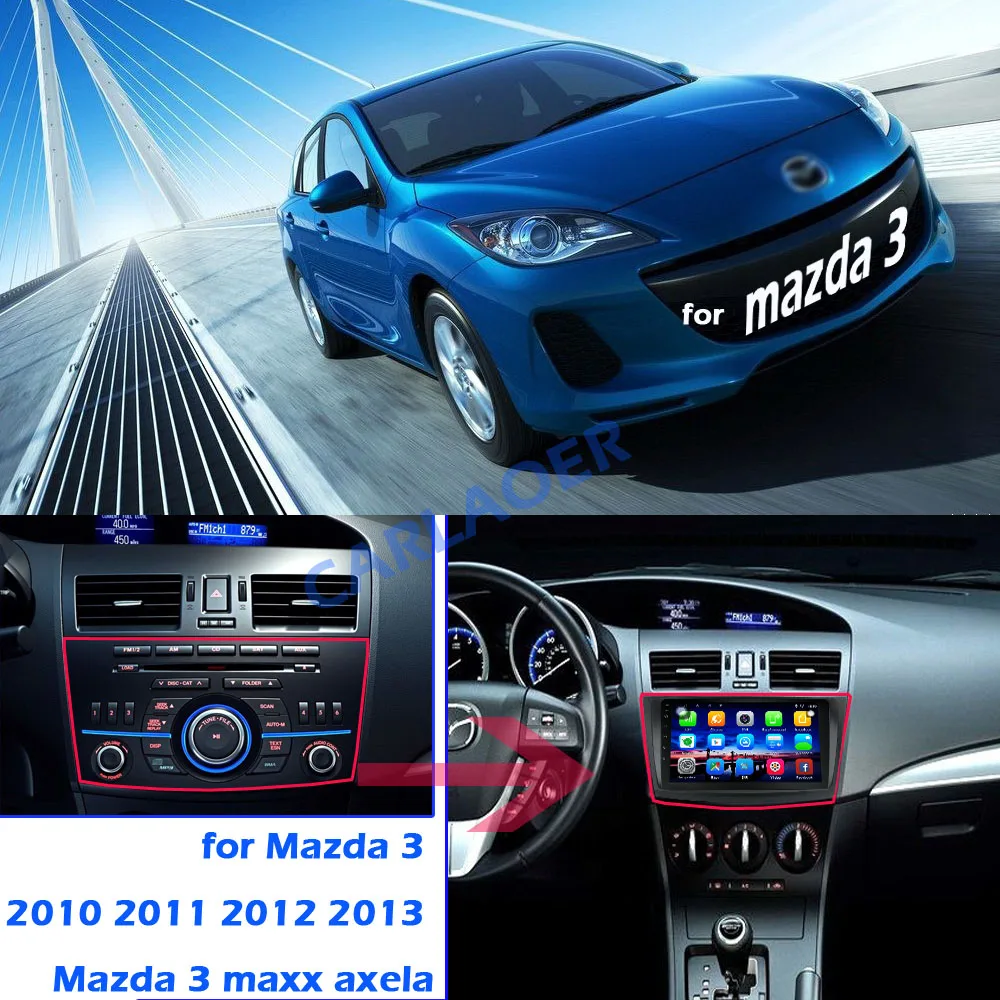 4G+ 32G Android 8,1 Автомагнитола для Mazda 3 2004-2013 maxx axel Wifi авто стерео Автомобильная dvd-навигационная система стерео Мультимедийный Плеер