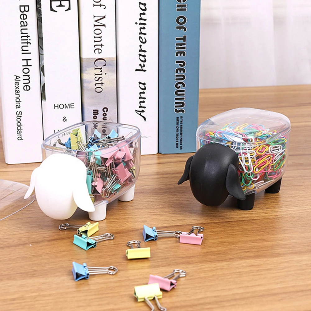 Прозрачная коробка для хранения в форме овечьей овцы пластиковый ватный тампон