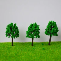 100pcs roadside model tree 30mm mimiature plastic for train scenery layout miniature landscape simulation scenario