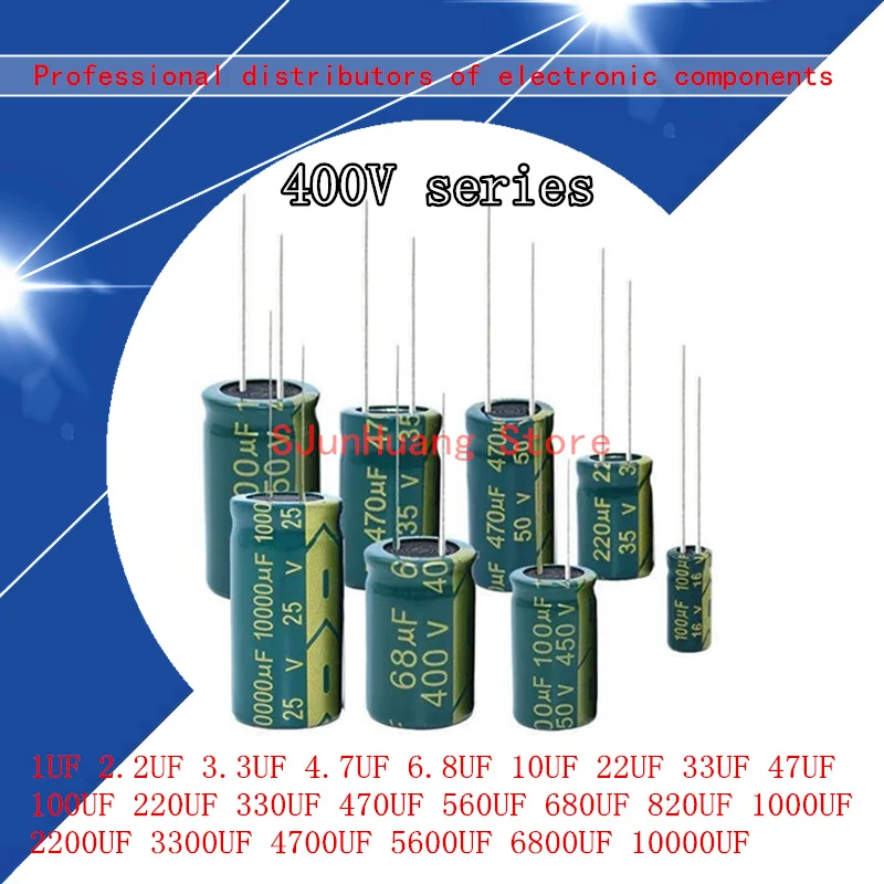 Высокочастотный алюминиевый конденсатор 400 В с низким ESR 2 мкФ 4 7 6 8 10 Ф 15 22 33 47 68 100 120