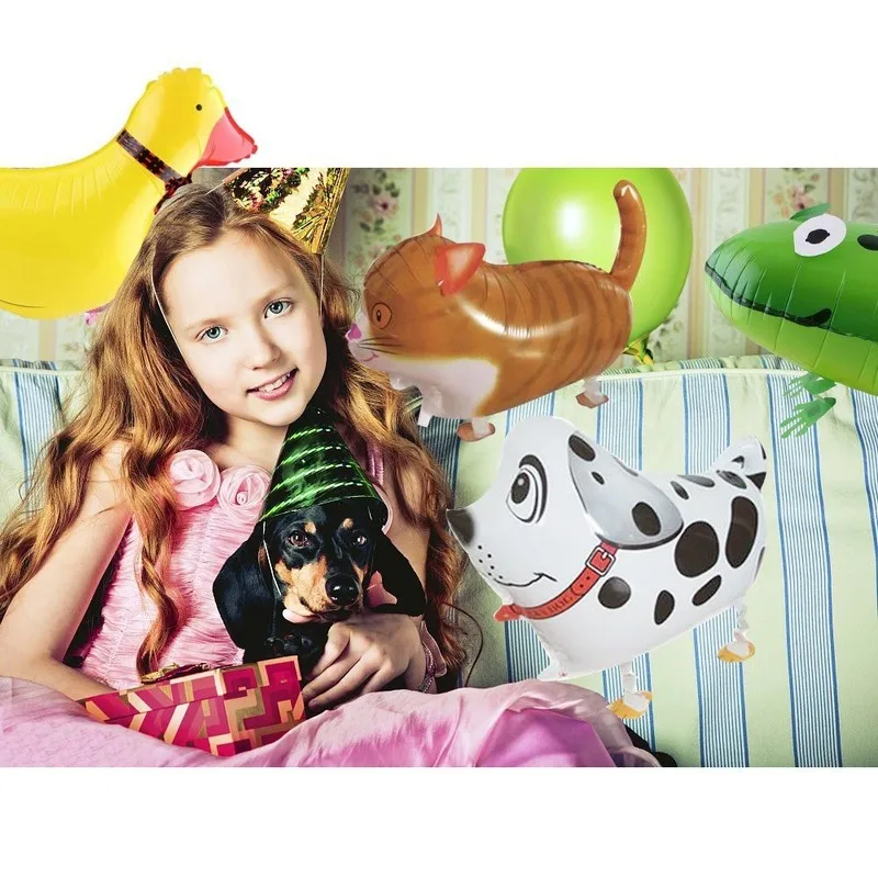 

Mixes Walking Animal HELIUM Balloons Cute Dog Panda Dinosaur Duck Pig Pets Air Ballons Birthday Party Decorations Kids Adults