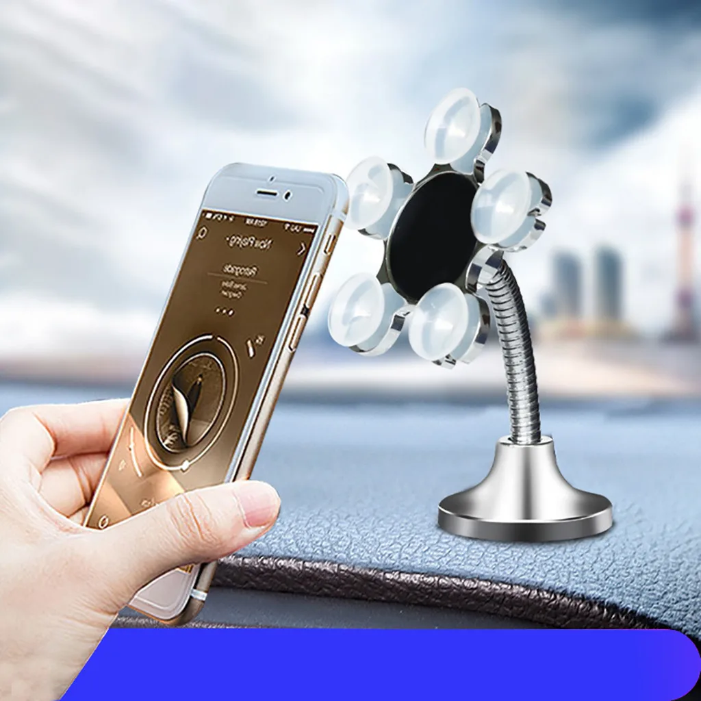 Универсальный автомобильный держатель на присоске вращающийся 360 градусов