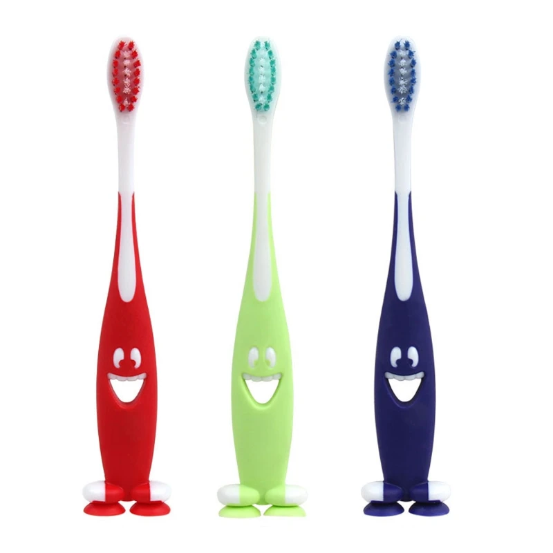 

YAS 3Pcs Baby Soft-bristled Toothbrush Smiling Tooth Cleaner Training Dental Care Set