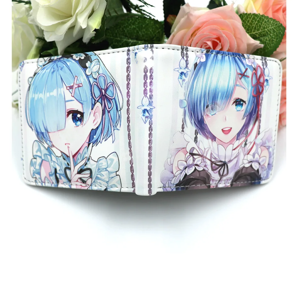 Короткая искусственная кошелек с рисунком из аниме Re:Zero kara Hajimeru Isekai Seikatsu