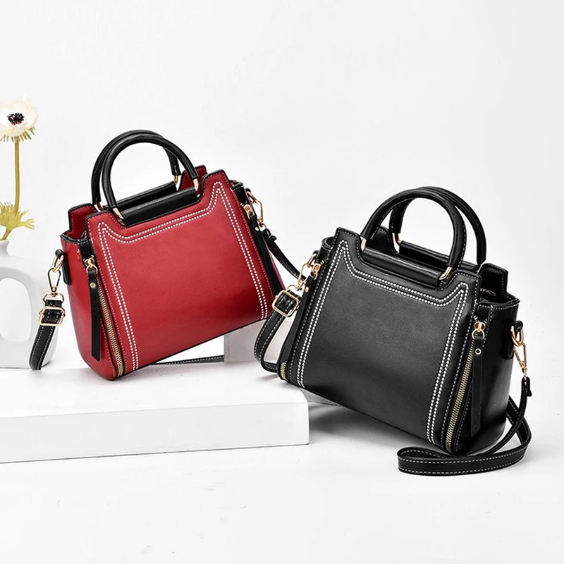 

Элегантная женская сумка-тоут 2020, модная Новая высококачественная женская дизайнерская сумка из искусственной кожи, сумка-мессенджер конт...