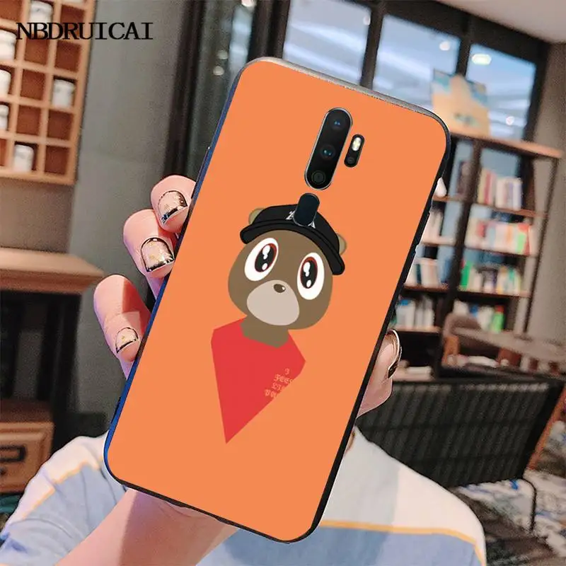 CUTEWANAN Kanye West Graduation Bear ТПУ Мягкий силиконовый чехол для телефона Oppo A5 A9 2020 Рено Z
