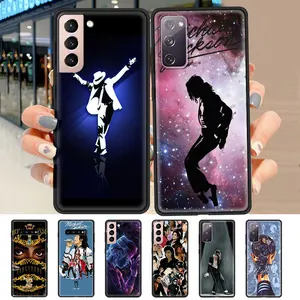 mj michael jacksons king cover for samsung galaxy s20 fe s21ultra s10 black celular coque s8 s9plus s10e s7 soft cell phone case free global shipping