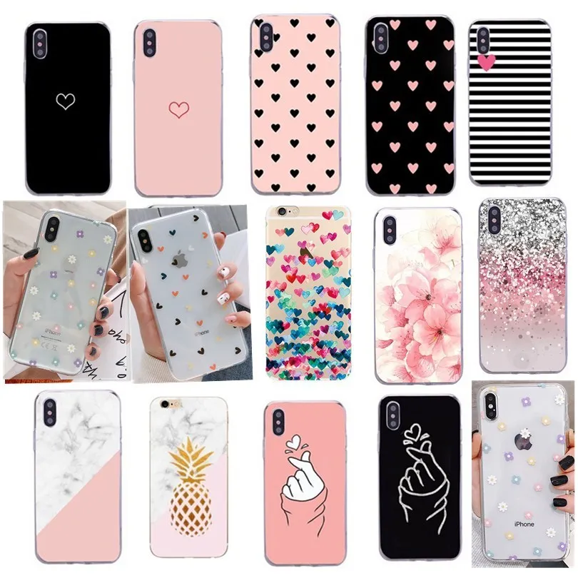 Чехол для iPhone X XR XS Max 6 6s 7 8 Plus 7Plus 11 Pro 5 5s SE 2020 телефонные чехлы мягкая задняя крышка