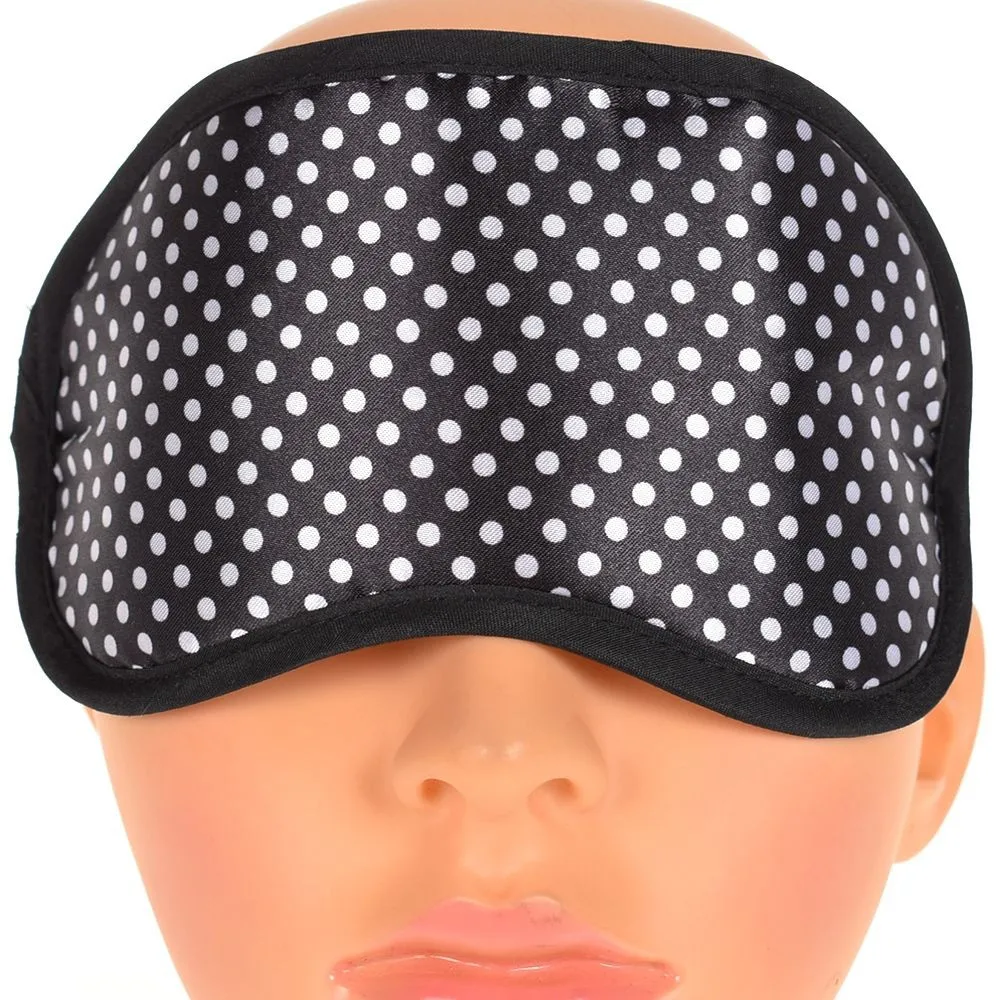 Разноцветная маска в мелкий горошек для сна расслабляющая дорожная забавная