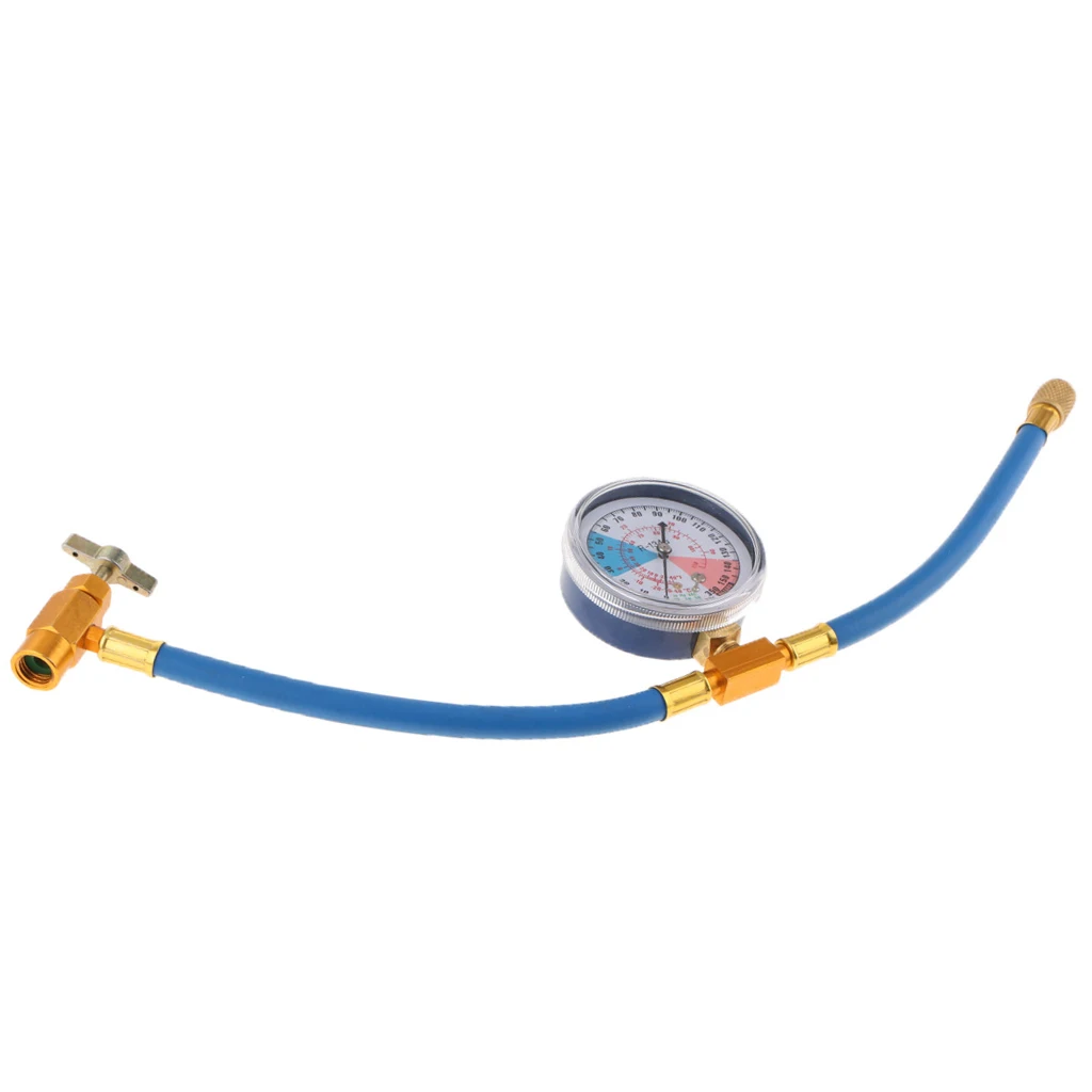 

РЕФРИЖЕРАТОРНЫЙ шланг R134A для R12/R22 транспортных средств A/C, перезаряжаемый шланг с манометром 350 фунтов на квадратный дюйм
