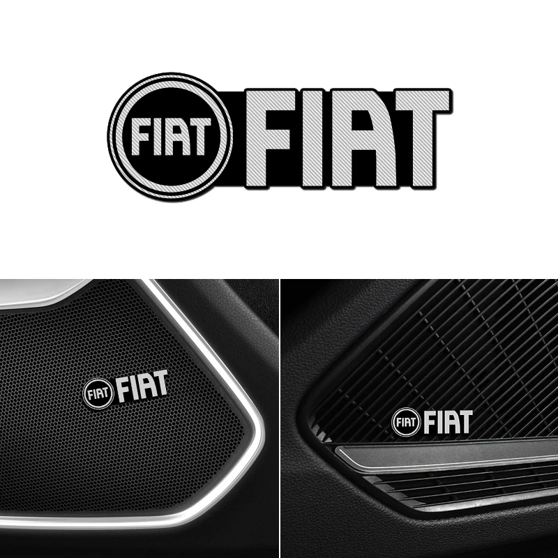 4 шт. для fiat punto abarth 500 stilo ducato palio bravo doblo автомобильный динамик аудио значок стерео