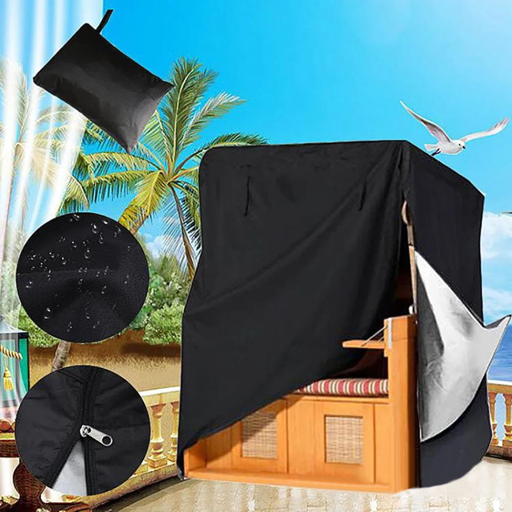 

Водонепроницаемый чехол от дождя для пляжного стула, защита от воды и пыли для улицы, сада, патио, мебели, 135x105x175 см