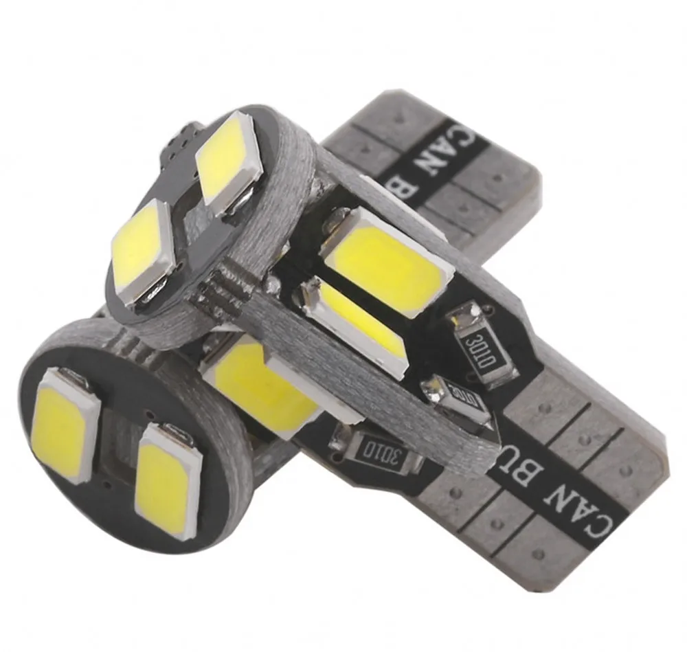 20 шт./лот Canbus T10 5630 5730 10 SMD светодиодные лампы W5W 194 для автоматического чтения