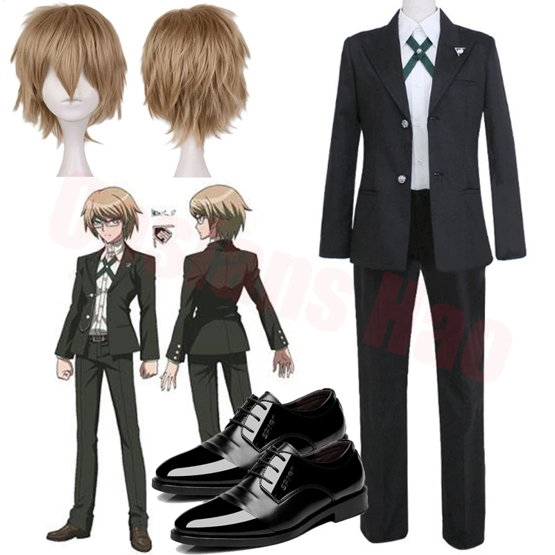 

Костюм для косплея Byakuya Togami из аниме «данганронпа V3: Killing Harmony», Короткие парики, мужская униформа, жакет, брюки, наряды на Хэллоуин