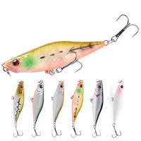 1 pcs high quality minnow fishing lures 70mm 6 4g crankbait fishing wobblers 3d eyes artificial hard pesca bass tackle
