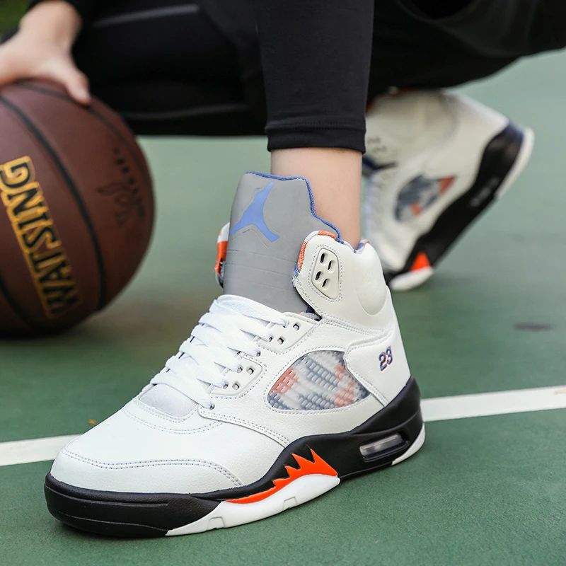 Мужские баскетбольные кроссовки Jordan дышащие спортивные в стиле ретро 5 шт.