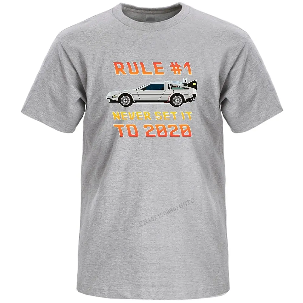 

Back To The Future Never Set It To Top T Shirt Cotton Loose Printed Top T Shirts Top Men Cool Street Camisas Hombre Tshirts
