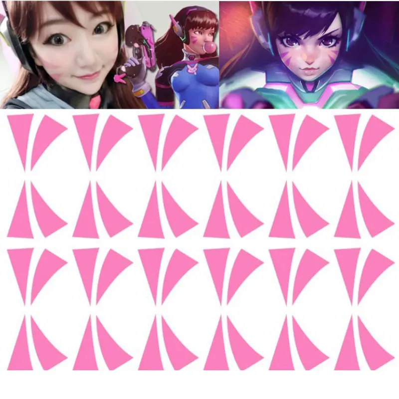 Переводная татуировка D.va для костюма dva реквизит косплея тату наклейка