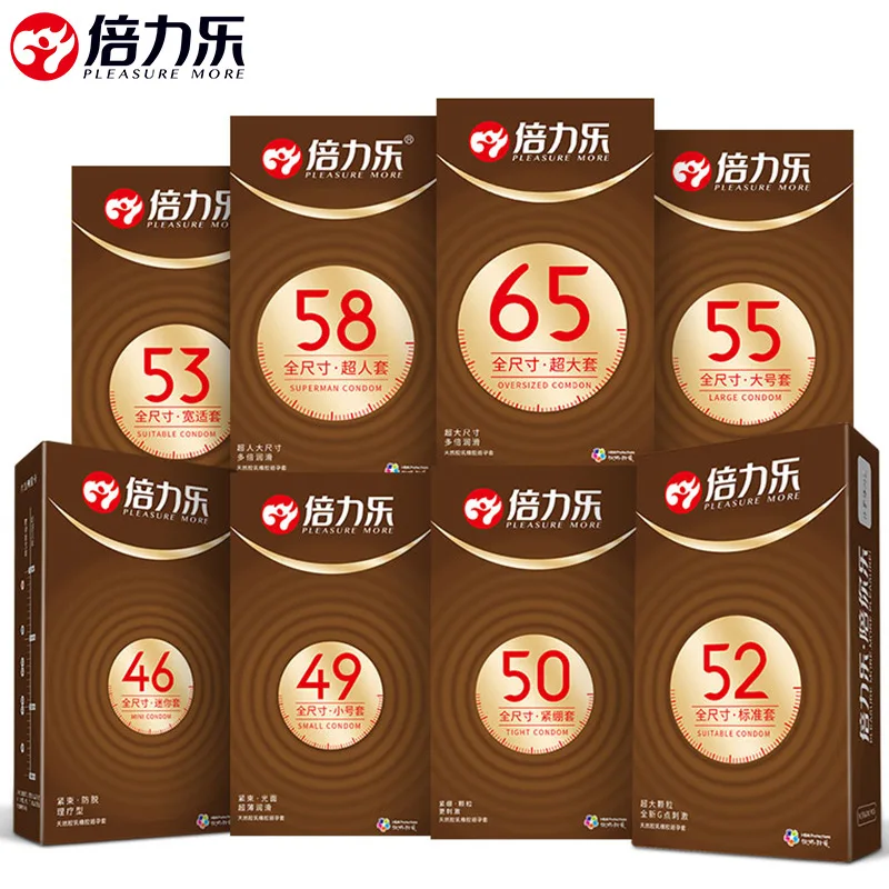 10 шт., презервативы для мужчин, 46 мм, 49 мм, 50 мм, 52 мм, 55 мм, 58 мм, 65 мм