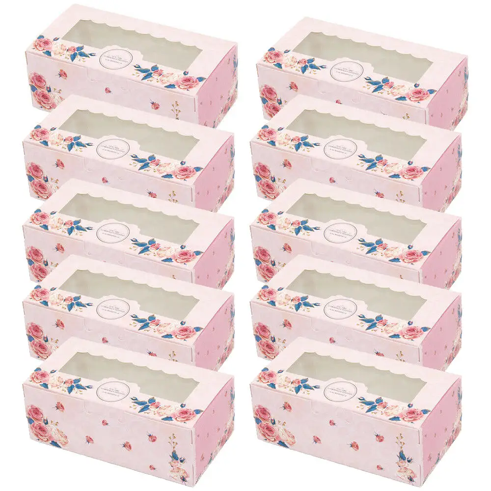 10 шт. коробка для пирожных яиц с прозрачным окном лунного торта Snow Mei Niang West Point