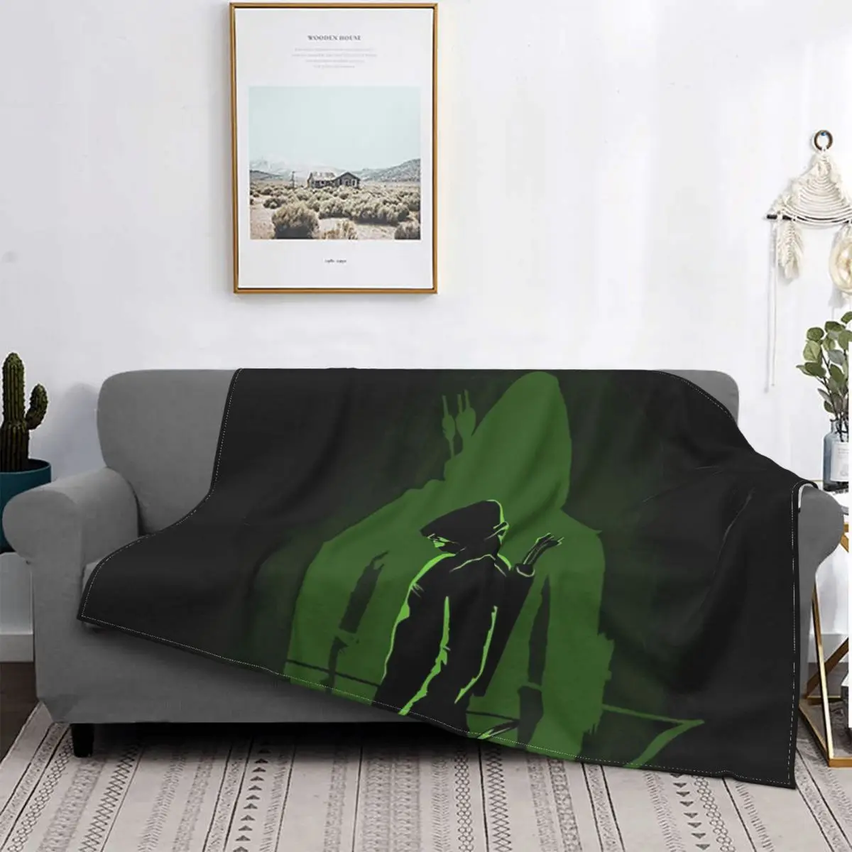 

Manta de sombra verde, para cama colcha a cuadros, mantas Thermal micas, a cuadros y cubiertas