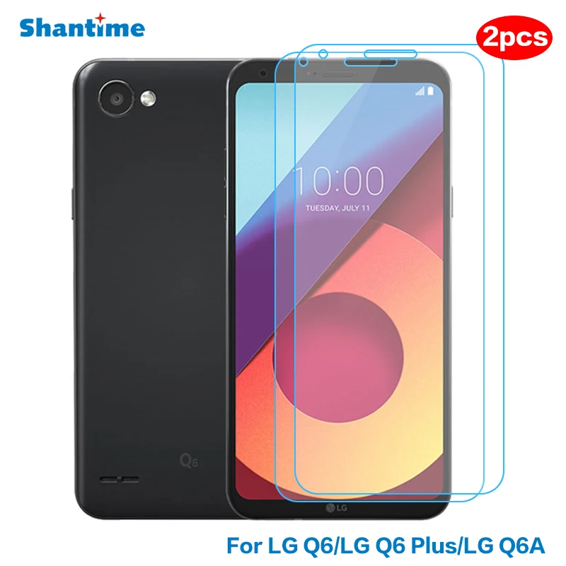 2 шт закаленное стекло для LG q6 HD Анти Царапины Защитная пленка экрана протектор