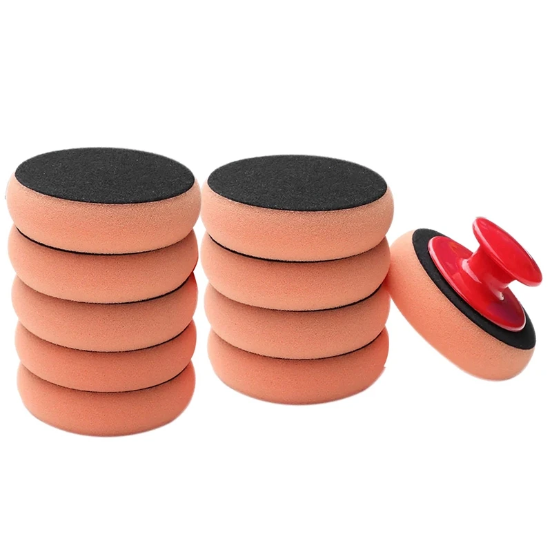 

10Pcs/Set Car Wash Wax Polish Pad Polishing Pad Sponge Car Cleaning Cloth Microfiber Applicator Pads Pulidora De Coche
