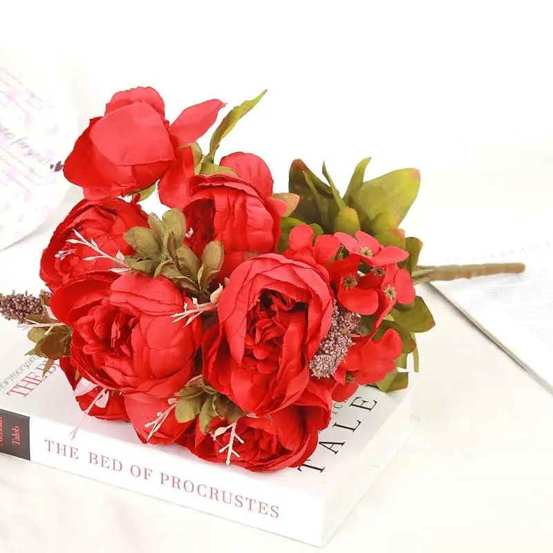 Шелк искусственный цветок для свадьбы украшение из листьев товары венок